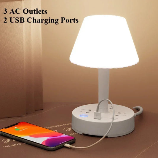 Lámpara de Noche Inteligente con Soporte Celular color rosado