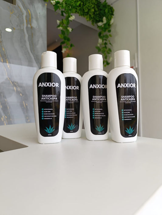 Shampoo Anti Caspa Premium ANXIOR – Mas masajeador de cuero cabelludo gratis