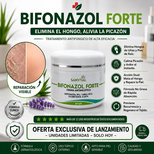 Bifonazol Forte 3 EN 1 | Crema Intensiva Contra Hongos y Tiña